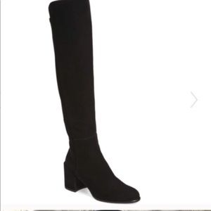 Stuart Weitzman Alljack Black OTK Boots Size 8.5